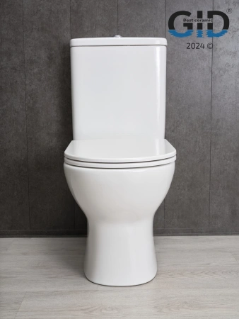Унитаз напольный безободковый GID Tn2123 с сиденьем фото