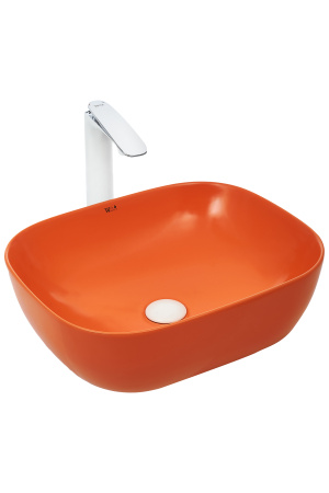 Накладная раковина WeltWasser WW SK ELBACH 2143 MO оранжевая матовая фото