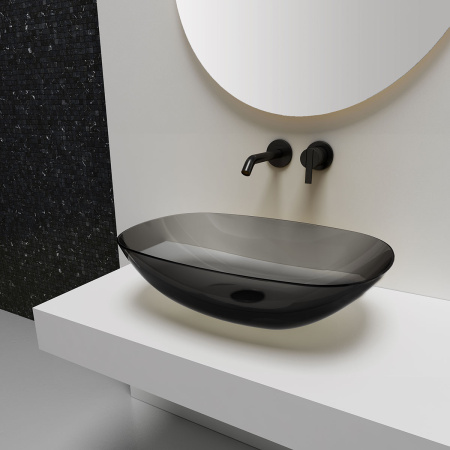 Накладная раковина Vincea VBS-6T12B 54x36 черная фото