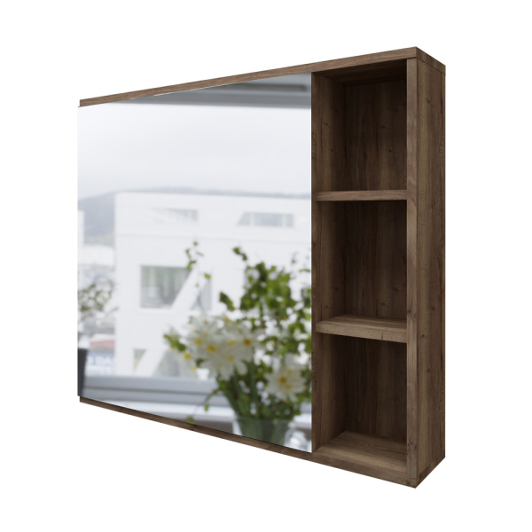 Зеркало-шкаф Grossman Форта 80 2080022 темный дуб галифакс фото