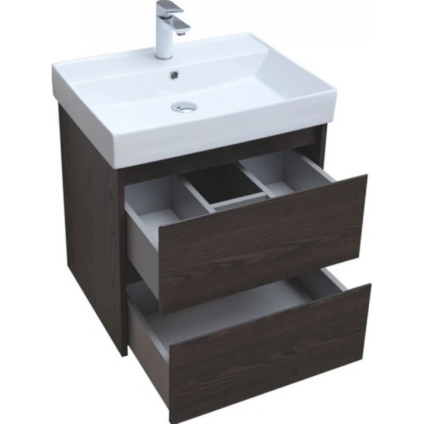 Тумба с раковиной Aquanet Nova Lite 75 305240 дуб черный фото