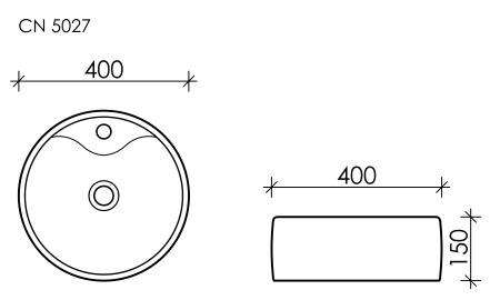 Накладная раковина Ceramica Nova Element CN5027 40x40 фото
