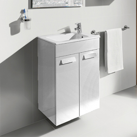 Тумба с раковиной Roca Debba ZRU9302710 50 см белый фото