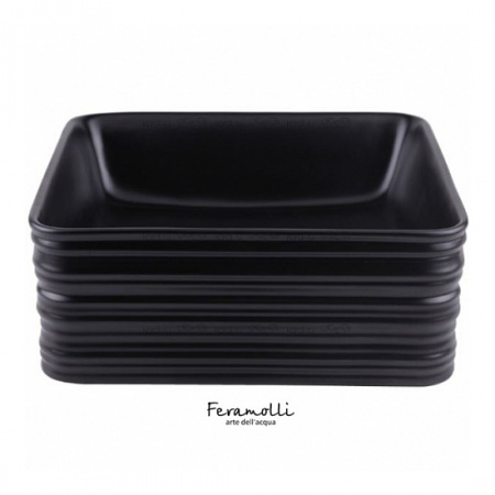 Раковина накладная Feramolli CL561 Black Saphire фото