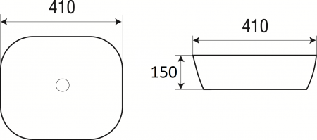Накладная раковина WeltWasser Elbach ELBACH 2144 41х41 фото