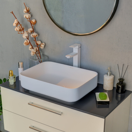 Накладная раковина Montebianco Loreto lungo 495 12017 49x36 фото