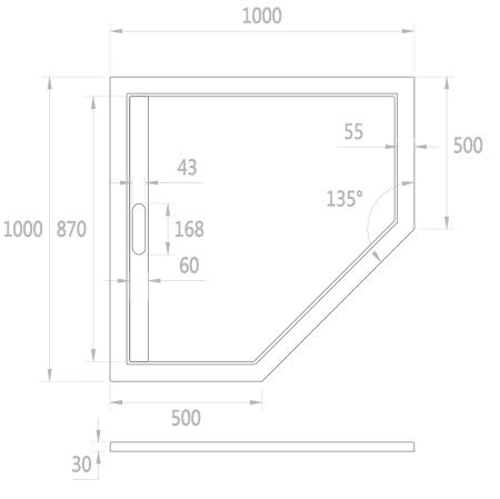 Поддон для душа Weltwasser WW TRP 100 STONE-WT Белый 100х100 фото