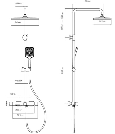 Душевая система Vincea Core VSFS-4CO1BN брашированный никель фото