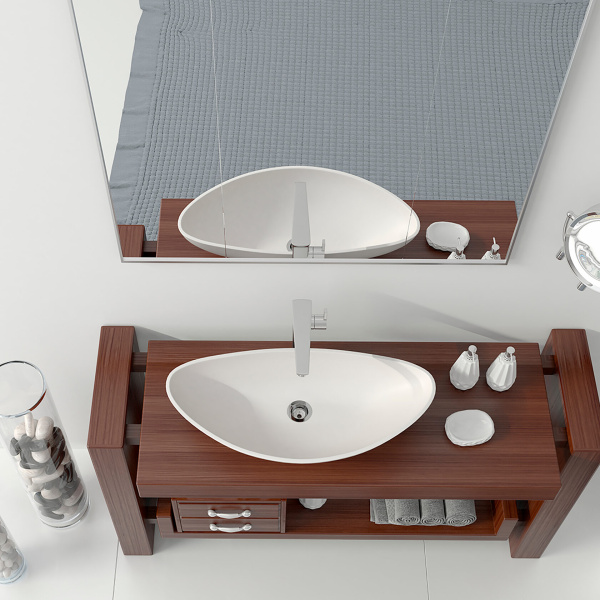 Накладная раковина Montebianco Migliore Gondola 13042 69,1х32,5 матовая фото