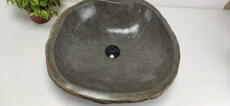 Накладная раковина из речного камня RS0798 (51*51*15) фото