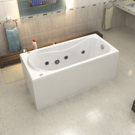 Ванна акриловая с гидромассажем Bas Верона 150х70 фото
