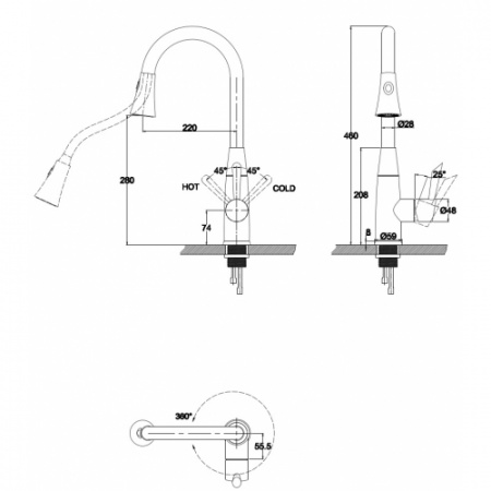 Смеситель для кухни Kaiser Merkur 26144 фото
