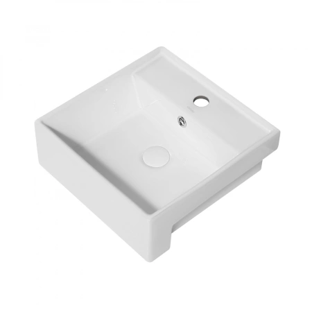 Раковина полувстраиваемая Abber Rechteck AC2208 41x41 белая фото