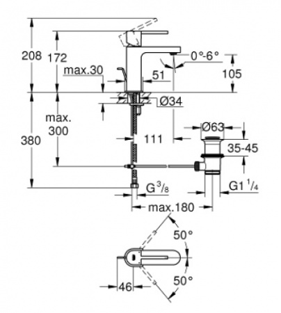 Смеситель для раковины Grohe Plus 32612003 фото