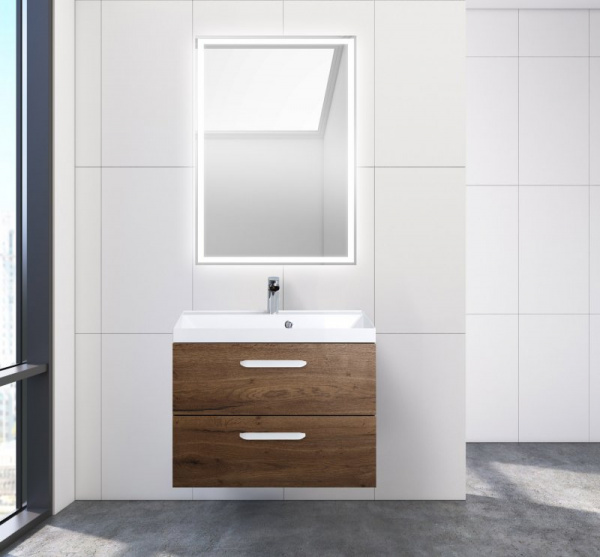 Тумба под раковину Belbagno Aurora AURORA-700-2C-SO-RT Rovere Tabacco фото
