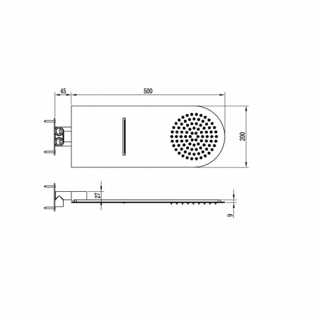 Верхний тропический душ RGW Shower Panels SP-62 21140362-01 фото
