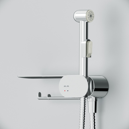 Гигиенический душ со смесителем и полочкой Am.Pm F0202600 фото