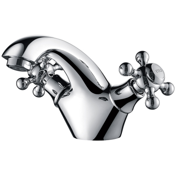 Смеситель для раковины двухвентильный Kaiser Grace 52011 хром фото