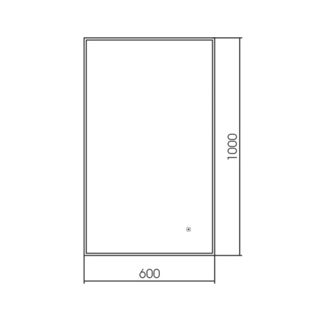 Зеркало с подсветкой и обогревом Aquame AQM9102B 60x100 фото