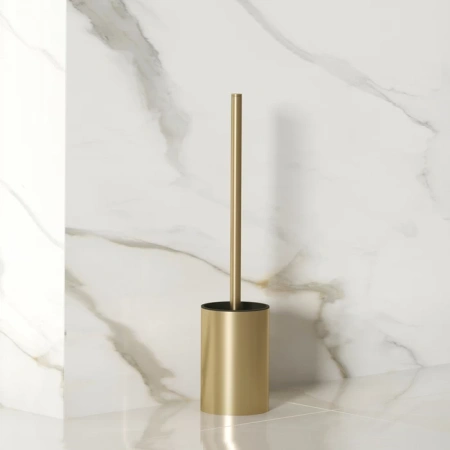 Ершик для унитаза напольный Fixsen Petite PETGP00i47 матовое золото фото