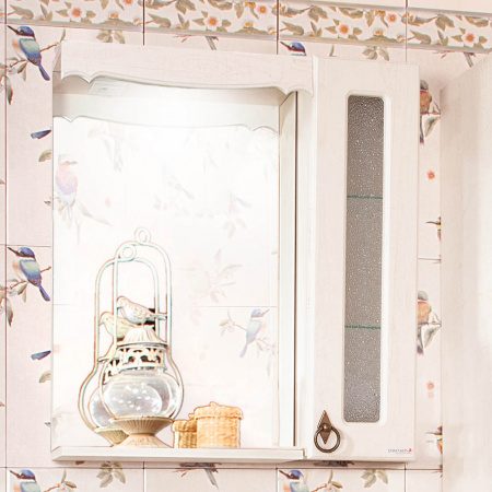 Зеркало со шкафчиком Бриклаер Кантри 65 фото