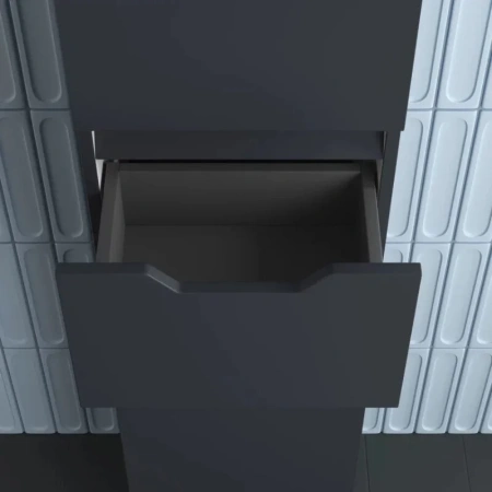 Шкаф-пенал напольный Style Line Остин ЛС-00002412 графит фото