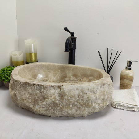 Накладная раковина из оникса Erozy BL EO-00465 (54*37*15см) фото