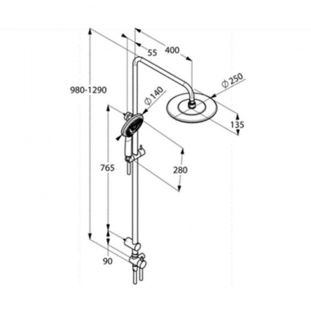 Душевая система (стойка) Kludi Freshline 6709005-00 фото