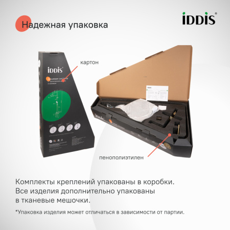 Душевая система Iddis Эйгер (Aiger) AIGWT3Fi06 белая матовая фото