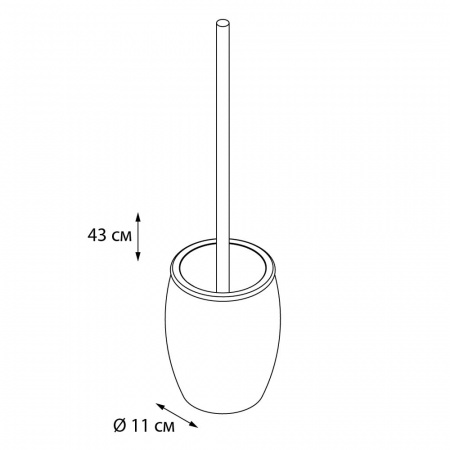 Ершик для туалета Fixsen Snow FX-260-5 фото
