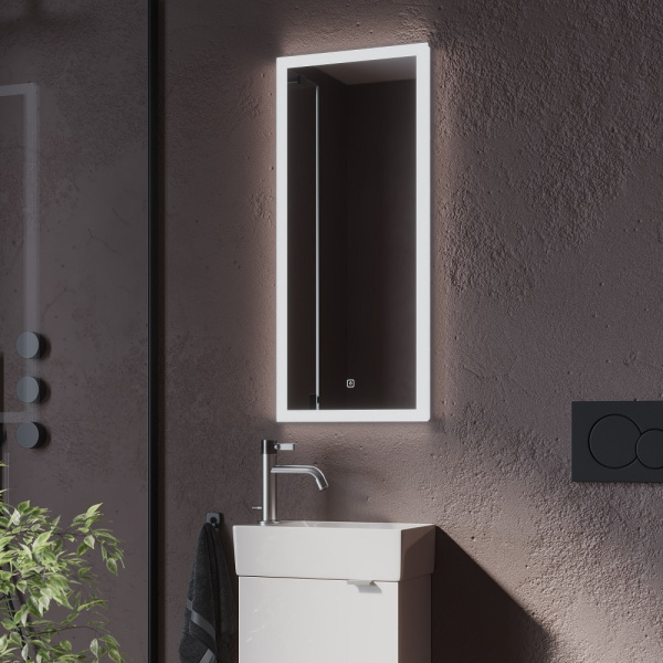 Зеркало с подсветкой Sancos Polo PL35 35x80 фото