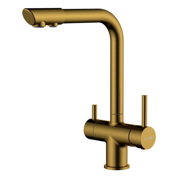 Смеситель для кухни под фильтр WasserKRAFT A8387 матовое золото фото