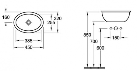 Раковина Villeroy & Boch Loop&Friends 61550001 фото