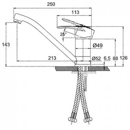 Смеситель для кухни Kaiser City 20433/1901 фото