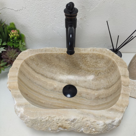 Накладная раковина из оникса Erozy Yellow Line EO-01554 (49*38*15) фото