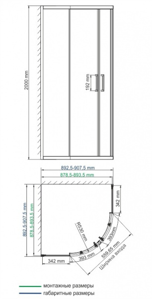 Душевой уголок WasserKRAFT Dill 61S01 90x90 фото