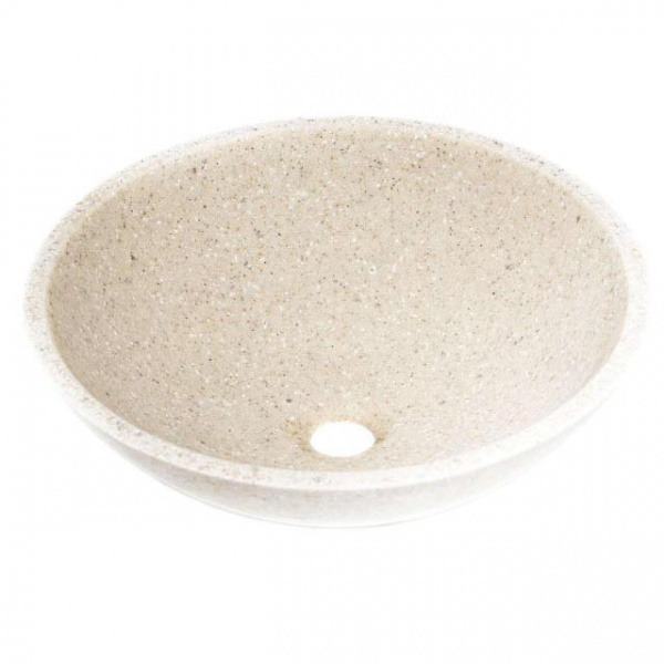 Накладная раковина Montebianco Arcobaleno Nemi 11096 41,5х41,5 mandorle фото