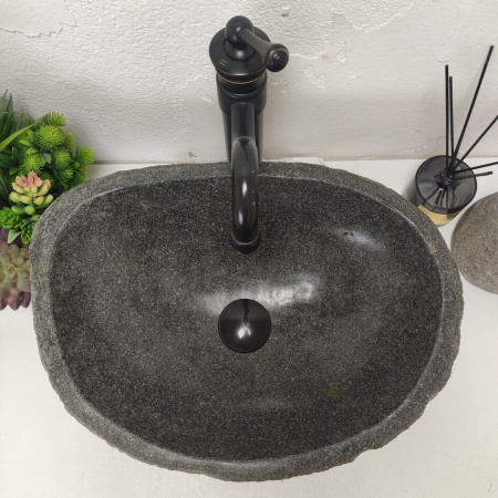 Накладная раковина из речного камня RS01523 (46*33*15) 40S фото