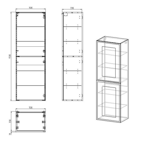 Шкаф-пенал Alvaro Banos Barcelona 8400.1900 L/R фото
