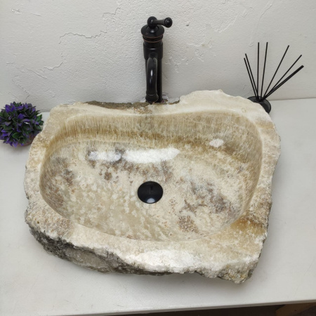 Накладная раковина из оникса Erozy BL EO-01222 (61*50*16) фото