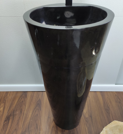 Раковина напольная из мрамора Black MN-01363 (45*45*90) фото