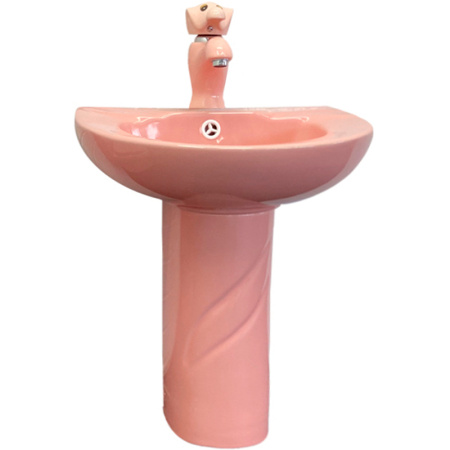 Детская раковина со смесителем Comforty 00-00008370 розовая фото
