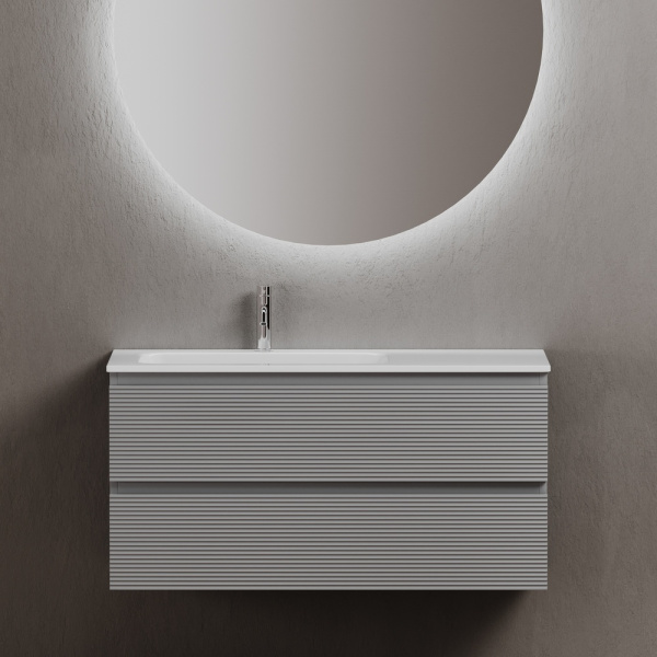 Тумба под раковину Sancos Folk FL100LES Ergraut soft фото