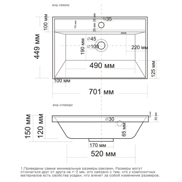 Раковина Grossman Classica 4627173210171 фото