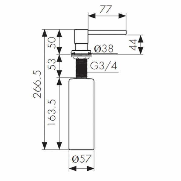 Дозатор Kaiser KH-3025 Silver фото