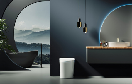 Электронный унитаз-биде Abber Bequem AC1117S фото