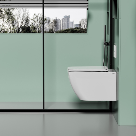 Подвесной унитаз с ультратонким ободком Abber Ultra AC1303 фото