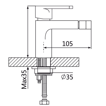 Смеситель для биде Oute T04 T0405 фото