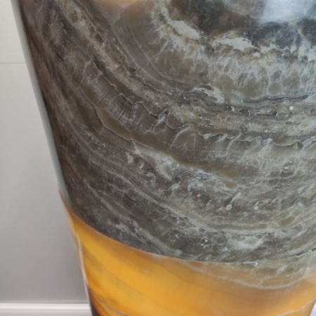 Раковина напольная из оникса Grey ON-01351 (40*40*90) фото