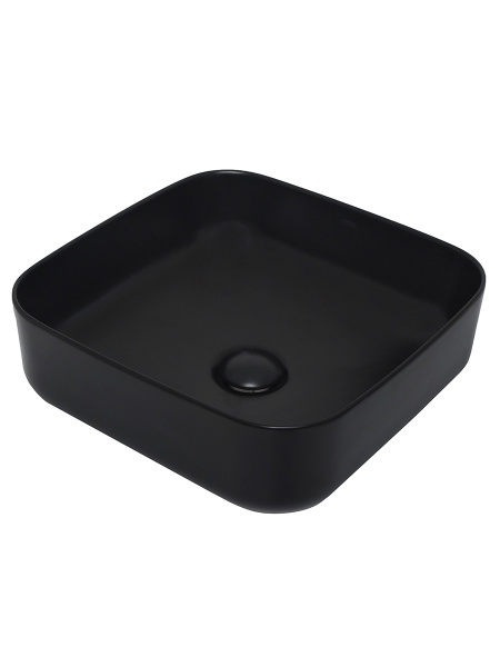Раковина накладная AQUAme AQM5011 390x390x130 черный матовый фото